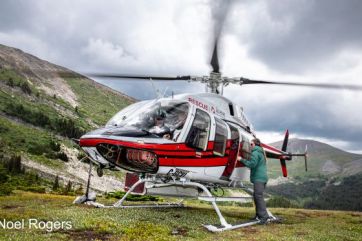 Helihiking near Banff