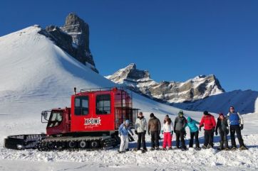 Snowcat Snowshoe Adventure in Canadian Rockies