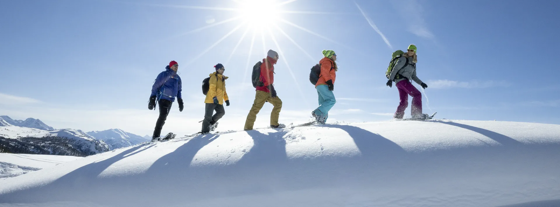 Snowshoeing at Sunshine Meadows, Banff