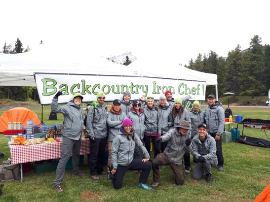Backcountry Iron Chef Culinary teambuilding challenge Banff and Canmore Canadian Rockies