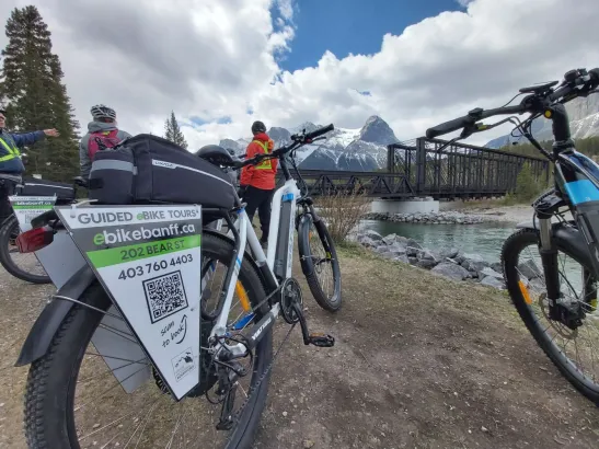 Guided eBike program in Canmore, Canadian Rockies