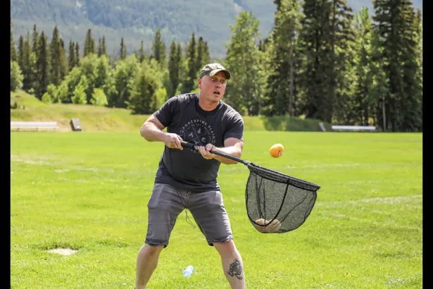 Giant slingshots, teambuilding Banff and Canmore Canadian Rockies