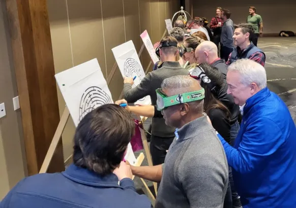 Plein Air creative teambuilding challenge, Banff and Canmore Canadian Rockies