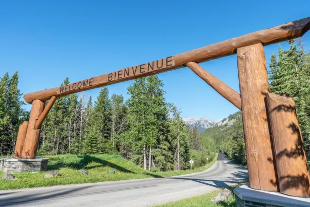Bow Valley Parkway Welcome Arch