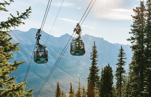 Banff Gondola teambuilding activity, Banff National Park Canadian Rockies