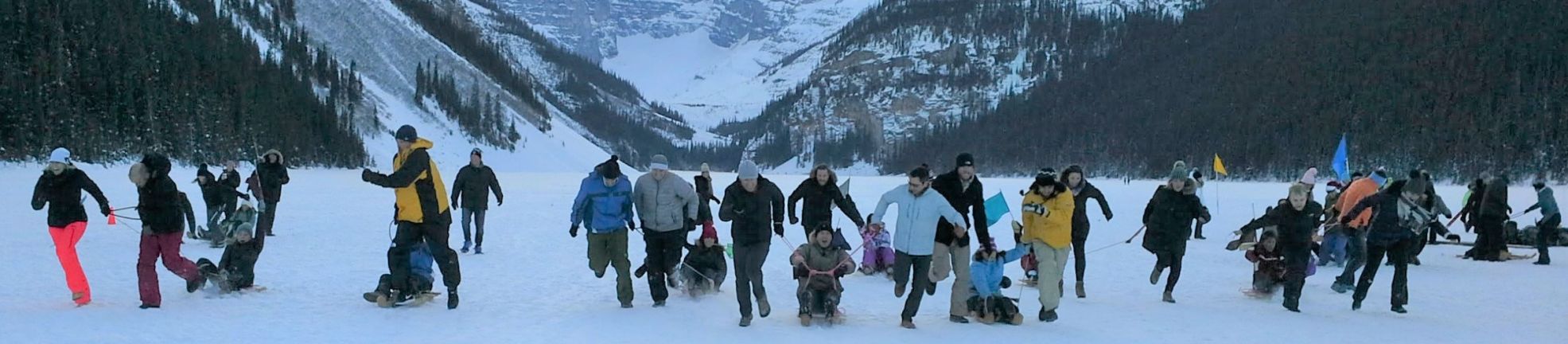 Outdoor Teambuilding Activity at Lake Louise