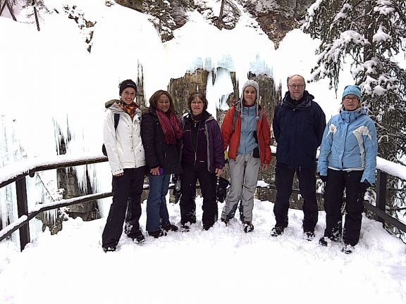 Upper Falls at Johnston Canyon Icewalk 