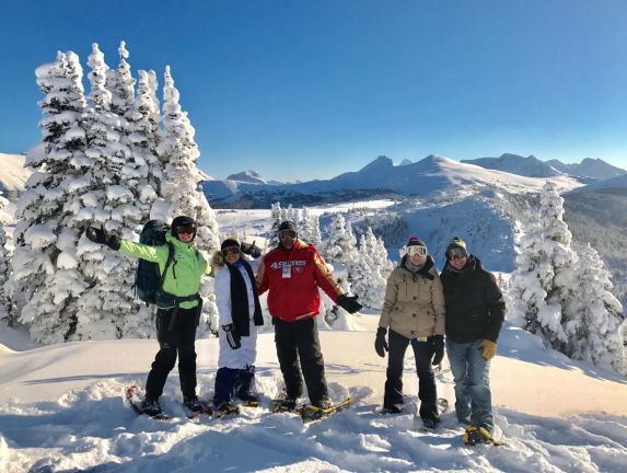 Guided Banff Snowshoe on Top of the World at Sunshine Meadows
